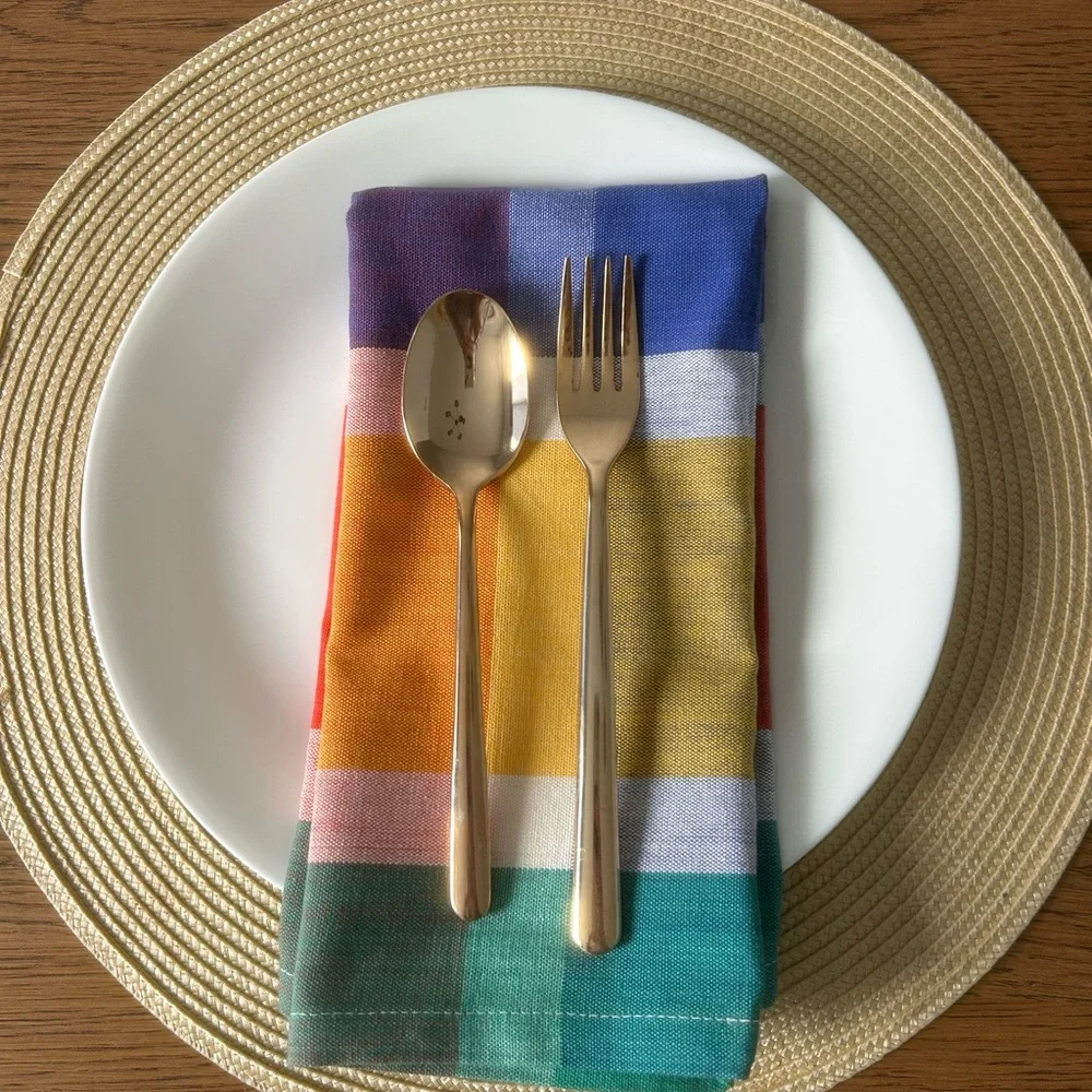 Williams Sonoma Multicolor Plaid Napkin (Set of 6)